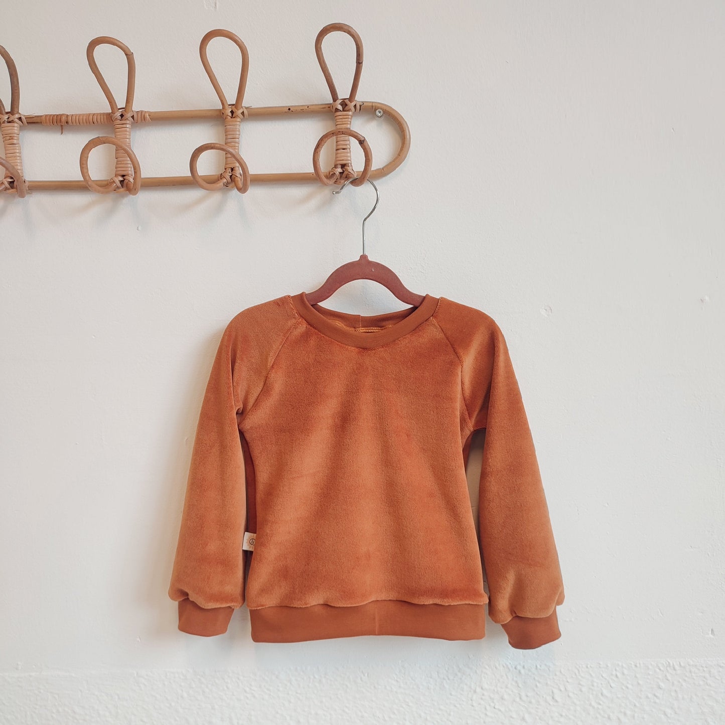 OUTLET Sweater Nicky velours cognac