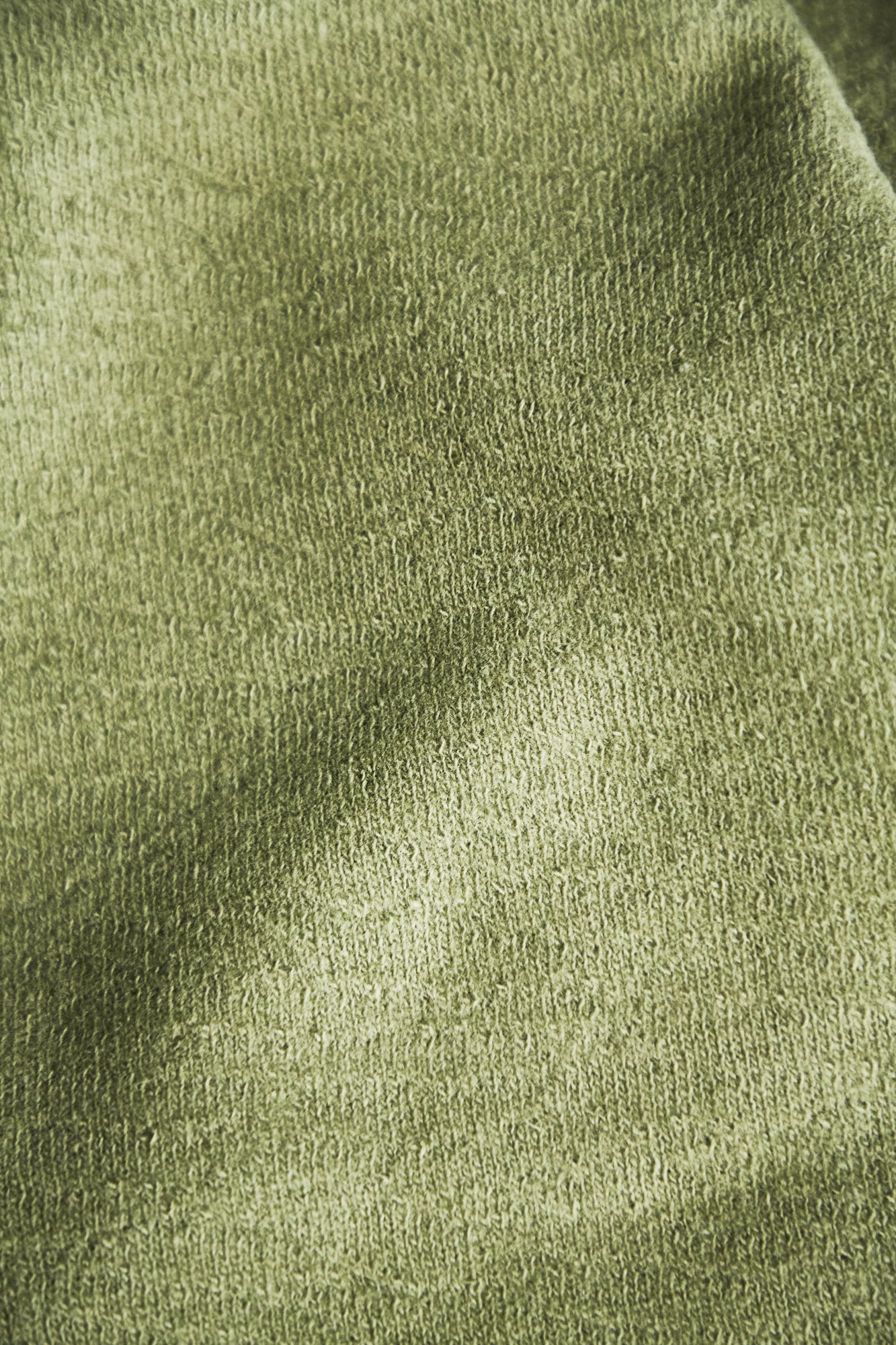 Organic woolen mold sweat olive green
