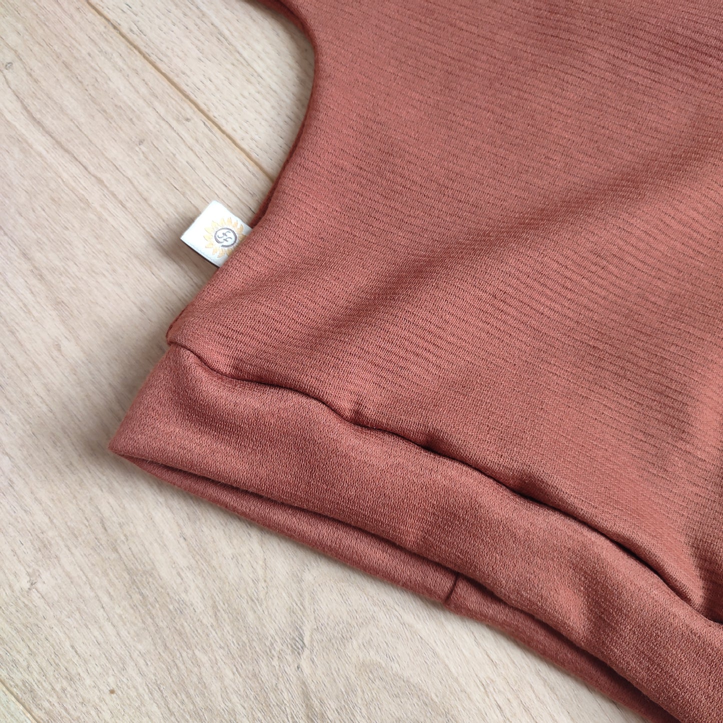 Sweater organic woolen ottoman sienna
