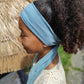 Haarband blauwe strepen
