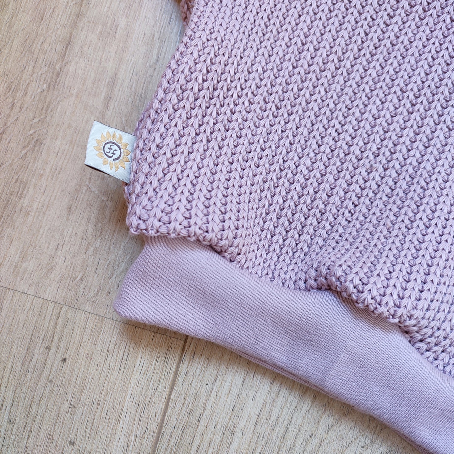 Sweater big knit oud roze