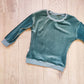 sweater fluweel turquoise